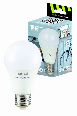Лампа светодиодная LED 18Вт E27 5000K груша 230/50 ФАZА